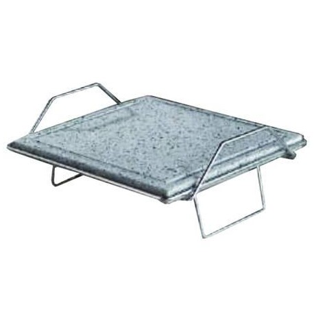 PIASTRA IN PIETRA LAVICA CON MANICI FISSI E PIEDI RICHIUDIBILI 294256