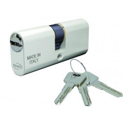 CILINDRO A INFILARE OVALE IN ALLUMINIO CON CHIAVE PIATTA 2140 VARIE MISURE