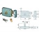 SERRATURA CISA 50521 APPLICARE CATENACCIO E SCROCCO DOPPIO CILINDRO FISSO 50521