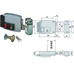 ELETTROSERRATURA CISA 11670 PER PORTE LEGNO CON PULSANTE INTERNO 2 MANDATE