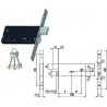 SERRATURA OMEC DA INFILARE PER FASCE DOPPIA MAPPA CAT. E SCR MM.82,5 H 5930 393980