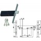 SERRATURA OMEC DA INFILARE PER FASCE DOPPIA MAPPA CAT. E SCR. MM.57 H 5950 394000