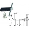 SERRATURA OMEC DA INFILARE PER FASCE DOPPIA MAPPA CAT. E SCR. MM.57 H 5950 394000