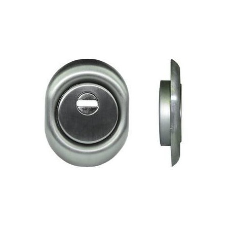 DEFENDER DISEC MONOLITO CROMO SATINATO A VITE PER CILINDRO EUROPEO H 20 317511