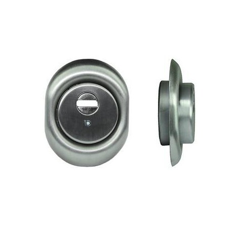 DEFENDER MONOLITO CROMO SATINATO A VITE PER CILINDRO EUROPEO H 25 317573