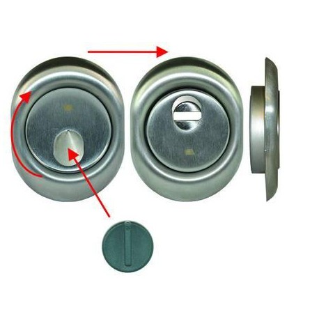 DEFENDER MAGNETICO MAG MONOLITO CR. SATINATO PER CILINDRO EUROPEO H 18 317474