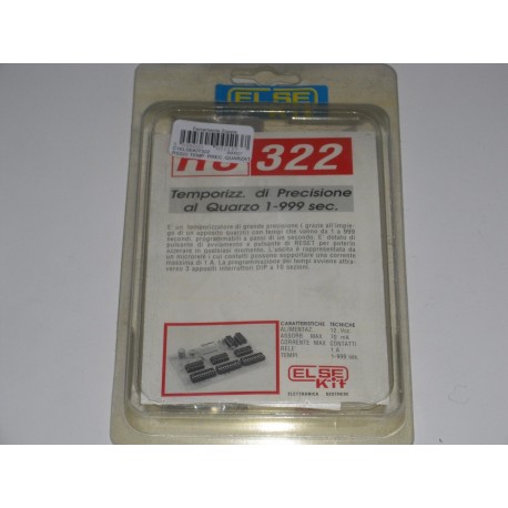 kit didattico elettronico TEMPORIZZ.DI PRECISIONE QUARZATO 1-999S Else Kit RS322