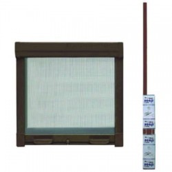 ZANZARIERA KIT A MOLLA FRIZIONATA COLORE MARRONE