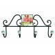 APPENDIABITI 4 POSTI CON DECORAZIONE ROSE 183253