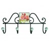 APPENDIABITI 4 POSTI CON DECORAZIONE ROSE 183253