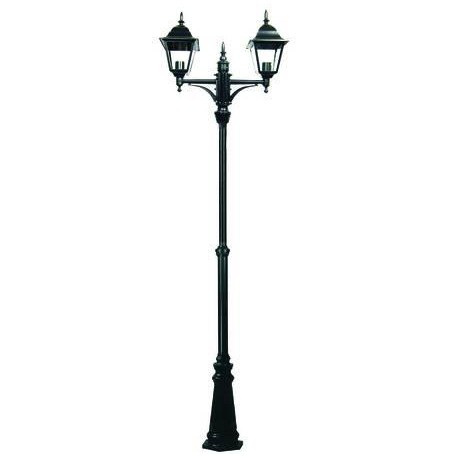 LAMPIONE 2 LUCI SU PALO 2x100w IP44 cm.230h MODELLO NEW YORK 234351