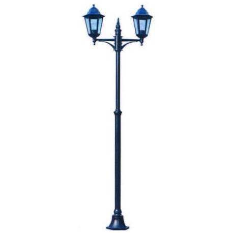 LAMPIONE 2 LUCI SU PALO  2X100w IP44 cm.72x230h. MODELLO BERLINO 102889
