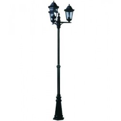 LAMPIONE 3 LUCI SU PALO 3X100w IP44 cm.230h. MODELLO BERLINO 234399