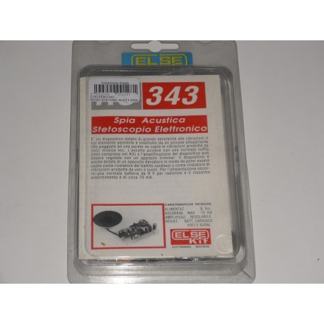 kit didattico elettronico STETEOSCOPIO ELETT.SPIA ACUSTICA Else Kit RS343