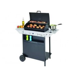 BARBECUE A GAS CON 2 BRUCIATORI E FORNELLO "XPERT 200 LS ROCKY" 19118