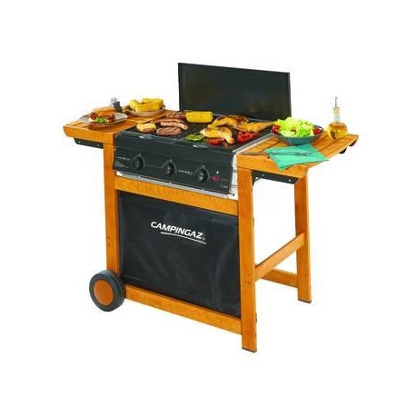 BARBECUE A GAS CON 3 BRUCIATORI "ADELAIDE 3 WOODY DUAL GAS" 56182
