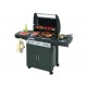 BARBECUE DUAL GAS CON 3 BRUCIATORI E FORNEL. "3 CLASSIC LS PLUS DARK " 238939