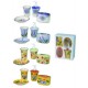 SET BAGNO IN CERAMICA DECORATA COLORATA 59176
