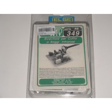 kit didattico elettronico RICEVIT.X CUFFIA A RAGGI INFRAROSSI Else Kit RS349