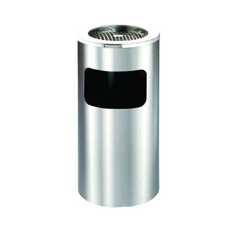 PORTARIFIUTI CON PORTACENERE INOX 284288