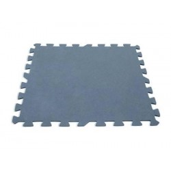 TAPPETINO BASE GRIGIO IN POLIETILENE MORBIDO 8PEZZI 392006