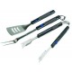 SET UTENSILI PER BARBECUE PZ.3 CON MANICI ALLUNGABILI IN BACHELITE CAMPINGAZ 396172