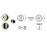 KIT SERRATURA PER PORTE SCORREVOLI B.TONDO CR.SATINATO 399791