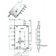 SERRATURA MOTTURA TRIPLICE APPLICARE SERRABLINDA CON SCROCCO CIL.EUROPEO 85461