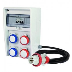 QUADRO ULISSE ASC PORTATILE CON MANIGLIA 2 PRESE + 2 PRESE IP67 396042