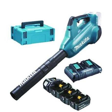 KIT ENERGY MAKITA 18V 4 BATTERIE 5,0AH+CARICABATTERIE+SOFFIATORE DUB362Z 386098