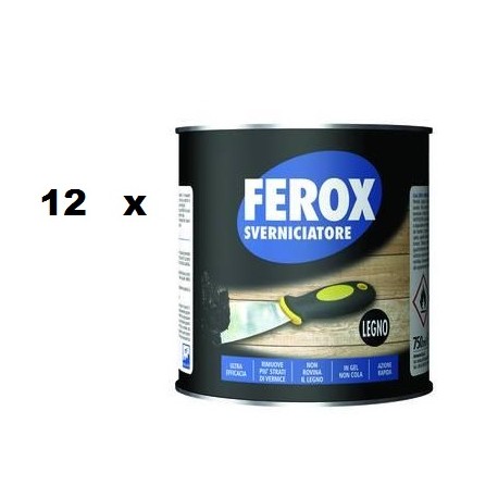 SVERNICIATORE LEGNO FEROX 12pezzi 402811