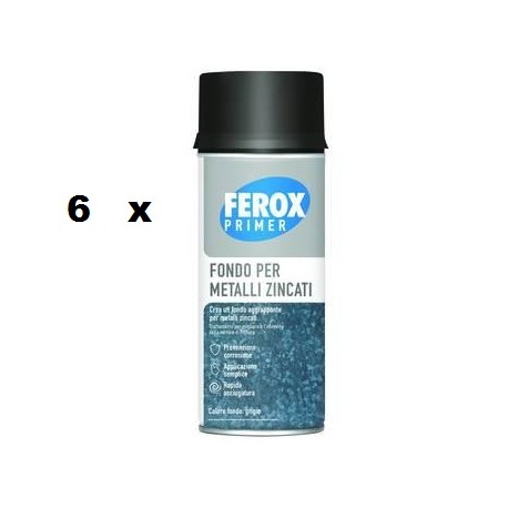 PRIMER PER METALLI ZINCATI FEROX 6pezzi 402828