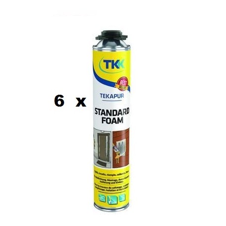 SCHIUMA POLIURETANICA TEKAPUR STANDARD FOAM 6pezzi 290821