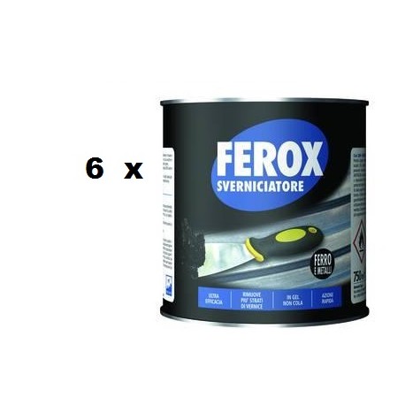 SVERNICIATORE FERRO E METALLI FEROX 6pezzi 402804
