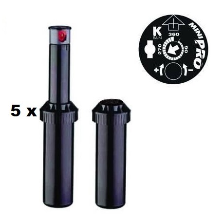 IRRIGATORE POP-UP K-RAIN MINI PRO DINAMICO DA 1/2" UGELLO 1,5 PZ.5 207294