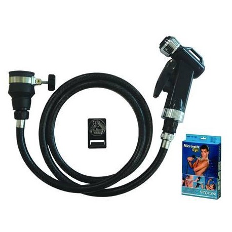 DOCCIA LAVATESTA PER LAVABO "MICRONETTE REGAL" NERO 333955