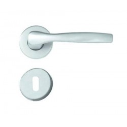 MANIGLIA MODELLO "ALU" CON ROSETTA IN ALLUMINIO ARGENTO 334419