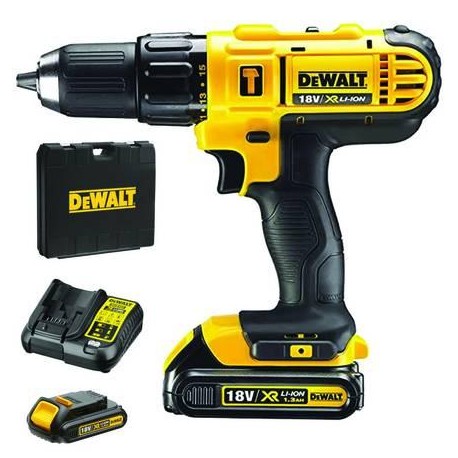 TRAPANO AVVITATORE DEWALT A PERCUSS. 2 BATT. LITIO 18V 1,3AH (DCD776C2-QW) 407670