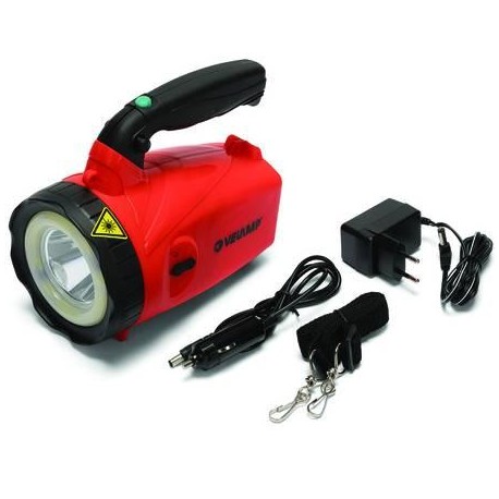 FARO LED 5W RICARICABILE PROFESSIONALE ANTIURTO GOMMA CON CINGHIA 294911