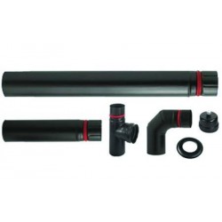 KIT INSTALLAZIONE PER STUFE A PELLET NERO OPACO "ALA PELLET ECO" 362191