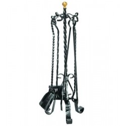 SET 4 ATTREZZI PER CAMINO TORCIGLIONE CON TREPPIEDI 408769