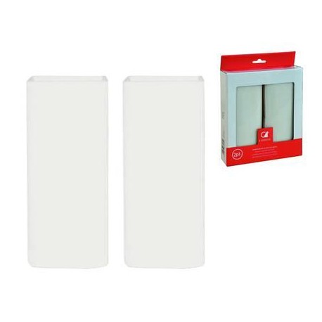 UMIDIFICATORE IN CERAMICA BIANCO PIATTO BLISTER PZ.2 342445