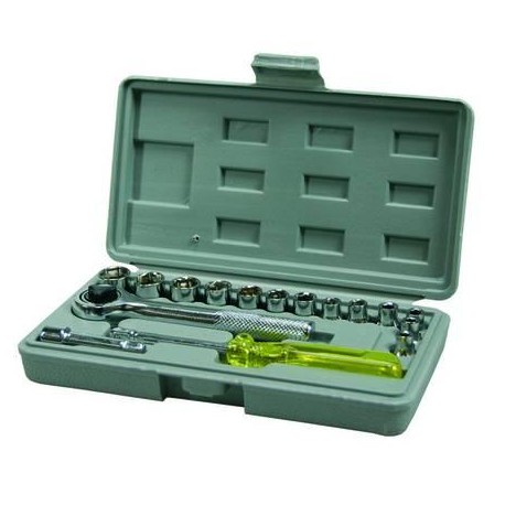 CHIAVI A BUSSOLA DA 1/4" IN SERIE 17 PEZZI 162968