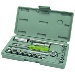 CHIAVI A BUSSOLA DA 3/8" E 1/4" IN SERIE 21 PEZZI 162913