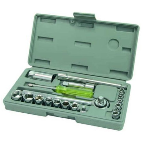 CHIAVI A BUSSOLA DA 3/8" E 1/4" IN SERIE 21 PEZZI 162913