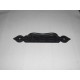maniglione per porta ferro battuto nero 20cm. 1165781