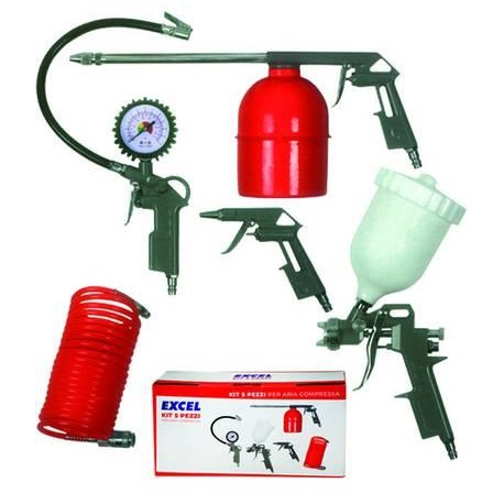 KIT ARIA COMPRESSA 5 PEZZI CON ATTACCHI RAPIDI 312066