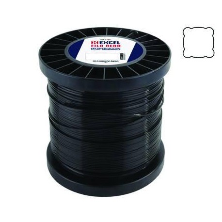 FILO PER DECESPUGLIATORE IN NYLON QUADRO PRO NERO