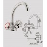 GRUPPO LAVELLO MONOFORO SERIE NUOVA FLORA 5526014