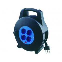 AVVOLGICAVO ELETTRICO 4 PRESE SCHUKO BIPASSO MT.10 108843